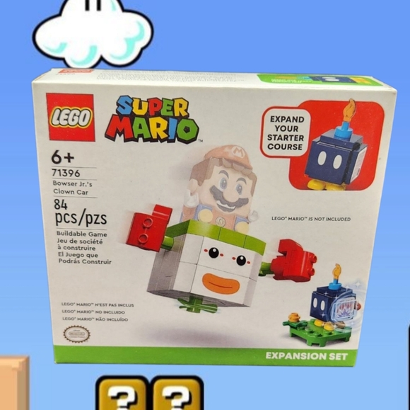 Unopened New LEGO Super Mario Bowser Jr.'s Clown Car Expansion Set 71396 - Picture 1 of 6